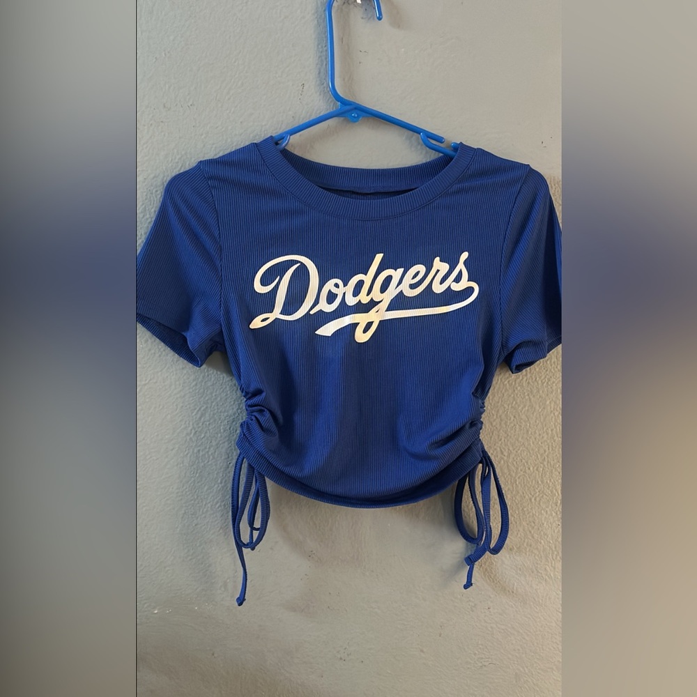 Dodgers Crop Top Size Medium